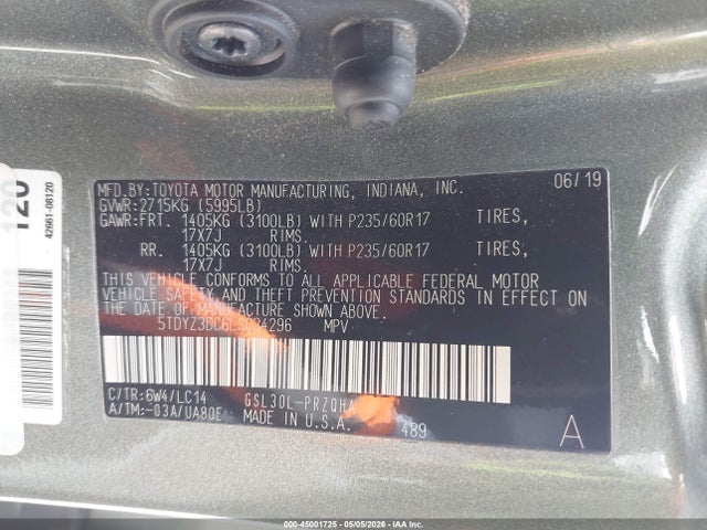Toyota Sienna Xle