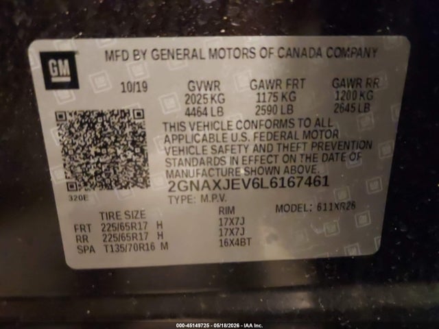 Chevrolet Equinox Fwd 2fl