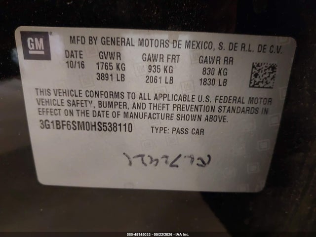 Chevrolet Cruze Premier Auto