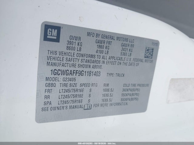 Chevrolet Express Work Van