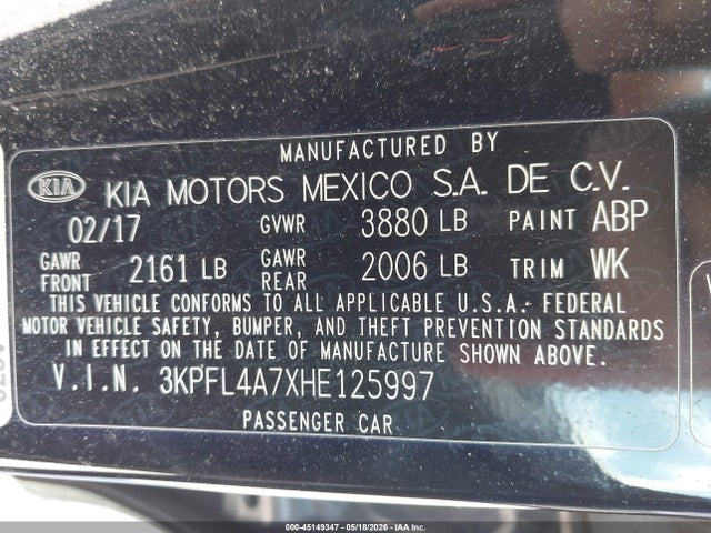 Kia Forte Lx