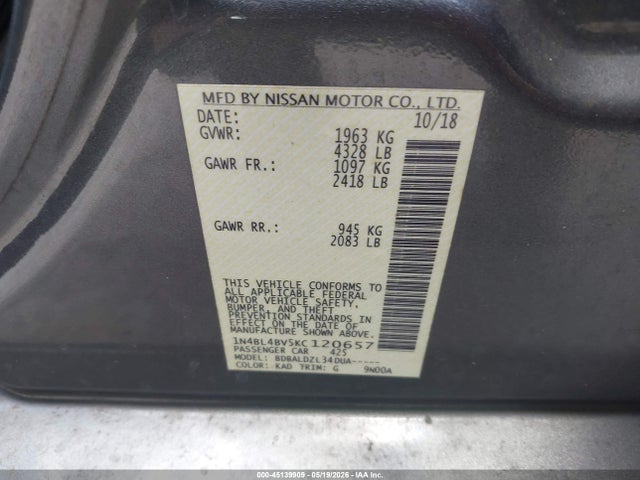 Nissan Altima 2.5 S