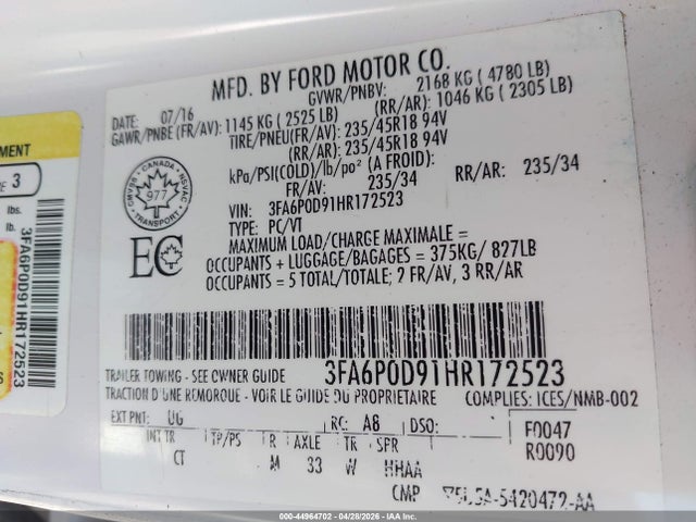 Ford Fusion Titanium