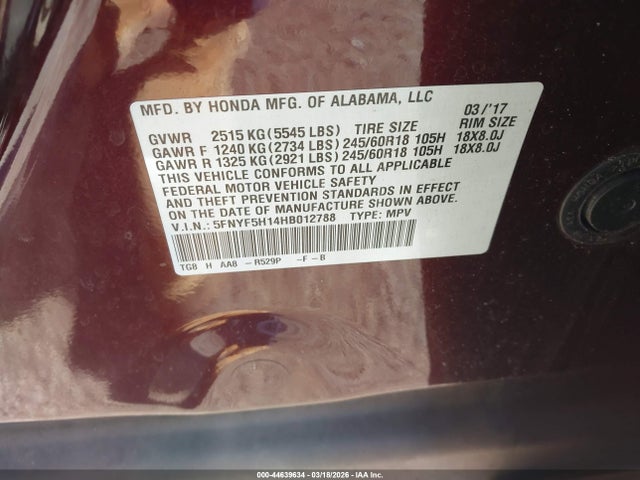 Honda Pilot Lx