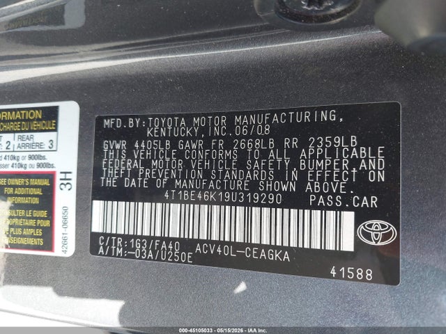 Toyota Camry Xle