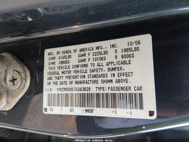 Honda Accord 2.4 Ex