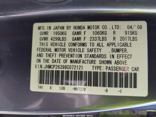 Honda Accord 2.4 Lx