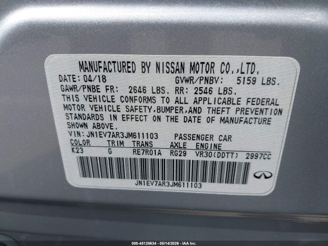 INFINITI Q50 3.0t Luxe