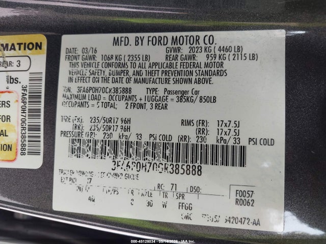 Ford Fusion Se