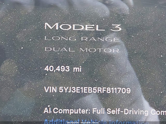 Tesla Model 3 Long Range Dual Motor All-wheel Drive