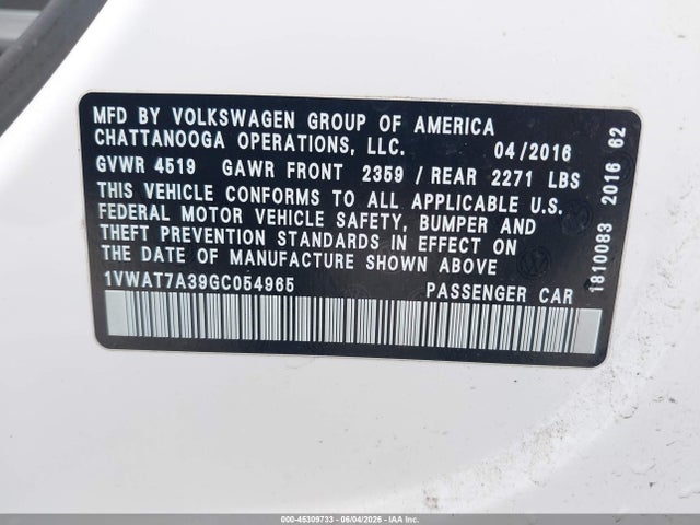 Volkswagen Passat 1.8t S