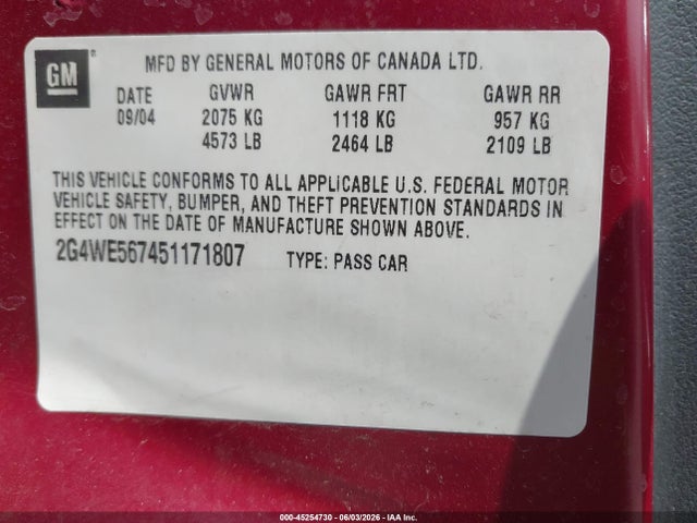 Buick LaCrosse Cxs