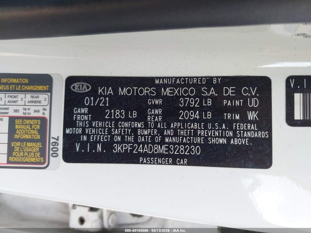 Kia Forte Fe