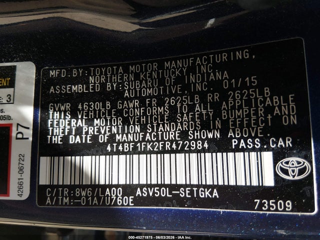 Toyota Camry Xle