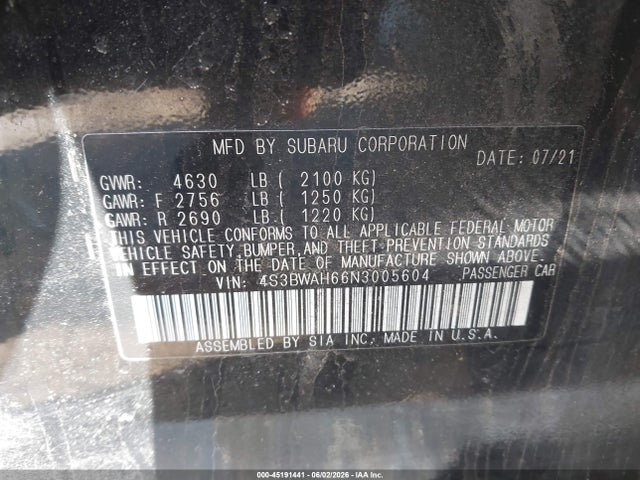Subaru Legacy Sport