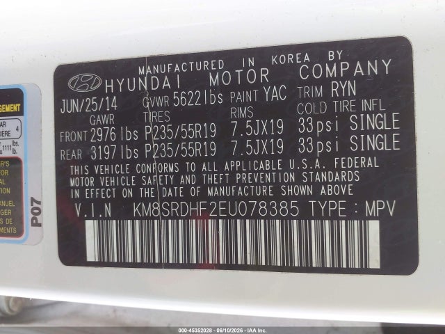 Hyundai SANTA FE Limited