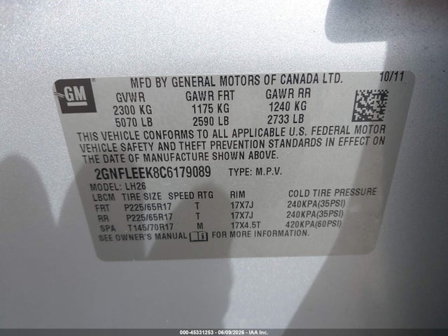 Chevrolet Equinox 1lt