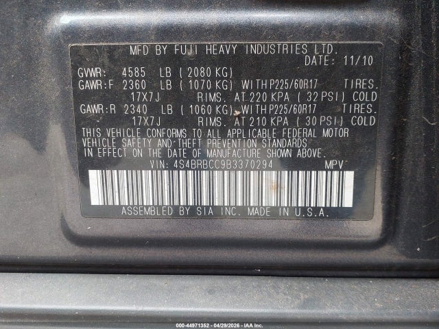 Subaru Outback 2.5i Premium