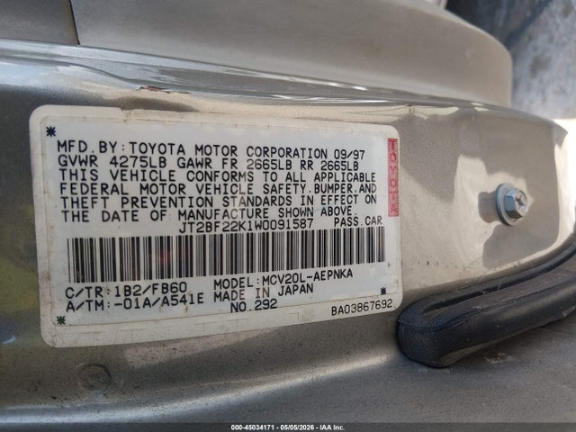 Toyota Camry Le V6