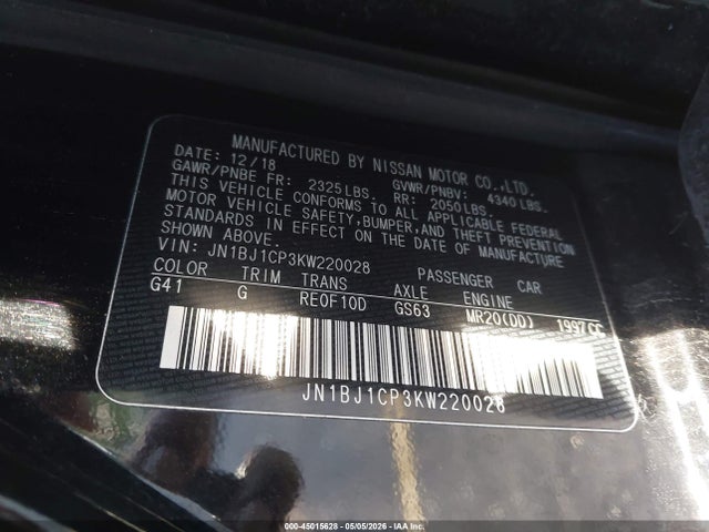 Nissan Rogue Sv