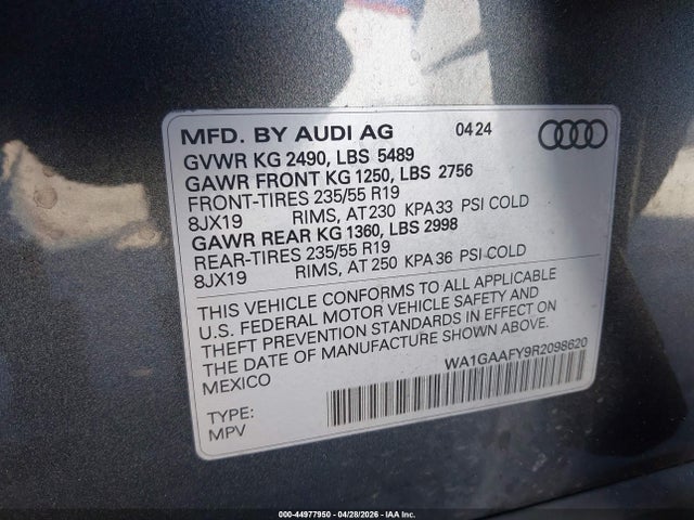 Audi Q5 Premium 45 Tfsi S Line Quattro