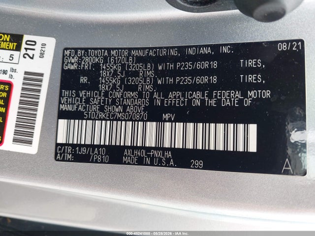 Toyota Sienna Limited