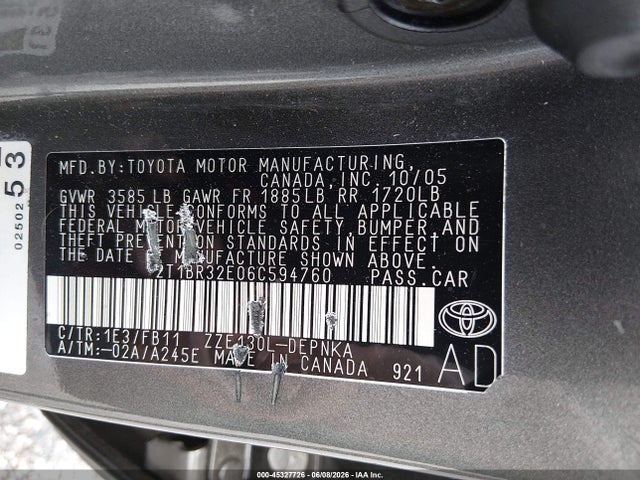 Toyota Corolla Le