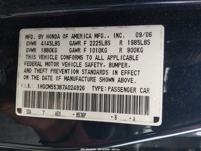 Honda Accord 2.4 Se