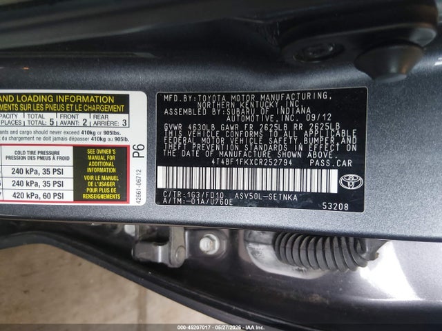 Toyota Camry Le