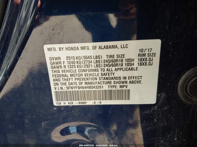 Honda Pilot Ex-l