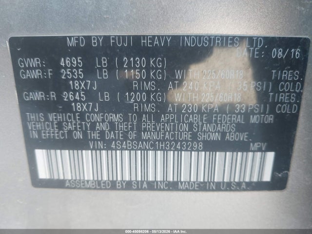 Subaru Outback 2.5i Limited
