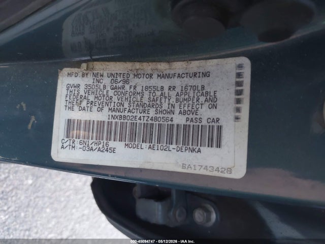 Toyota Corolla Dx