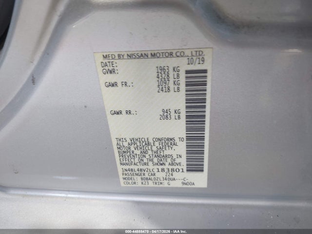 Nissan Altima S Fwd