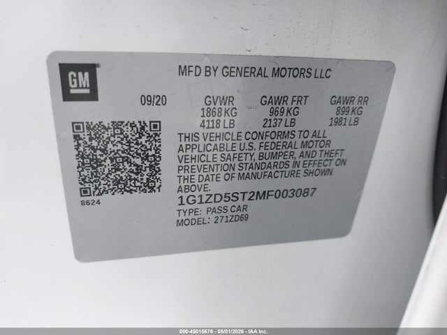 Chevrolet Malibu Fwd Lt