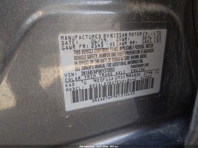 Nissan Sentra Sv