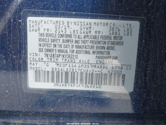 Nissan Sentra Sv