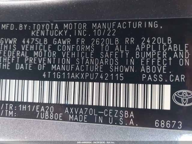 Toyota Camry Se
