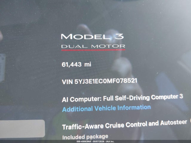 Tesla Model 3 Performance Dual Motor All-wheel Drive