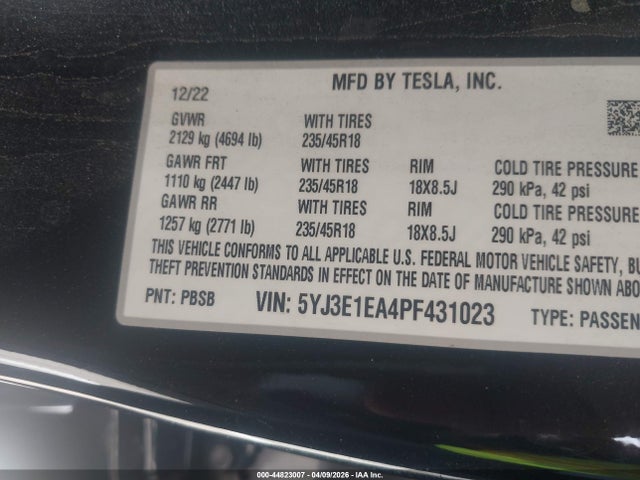 Tesla Model 3 Rear-wheel Drive