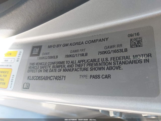 Chevrolet Spark 1lt Cvt