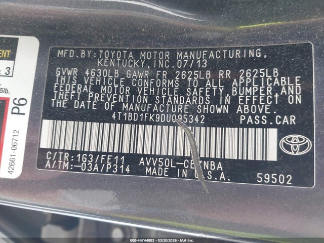 Toyota Camry Le