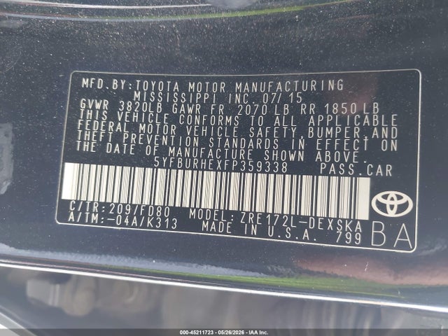 Toyota Corolla S Plus