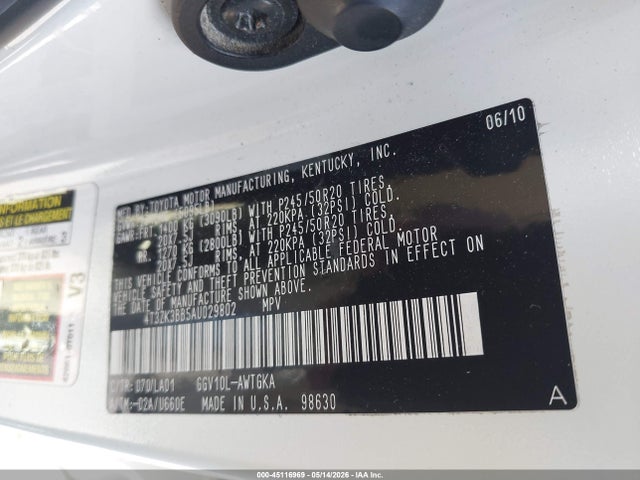 Toyota Venza Base V6