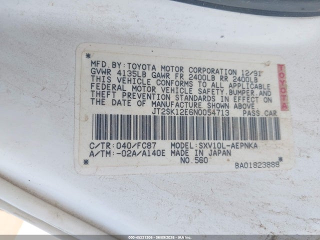 Toyota Camry Le