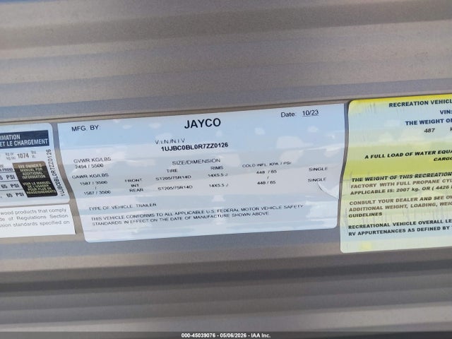 Jayco Jayfl184bh