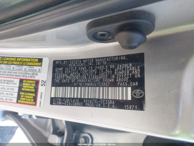 Toyota Camry Xle