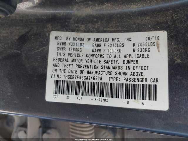 Honda Accord Ex-l