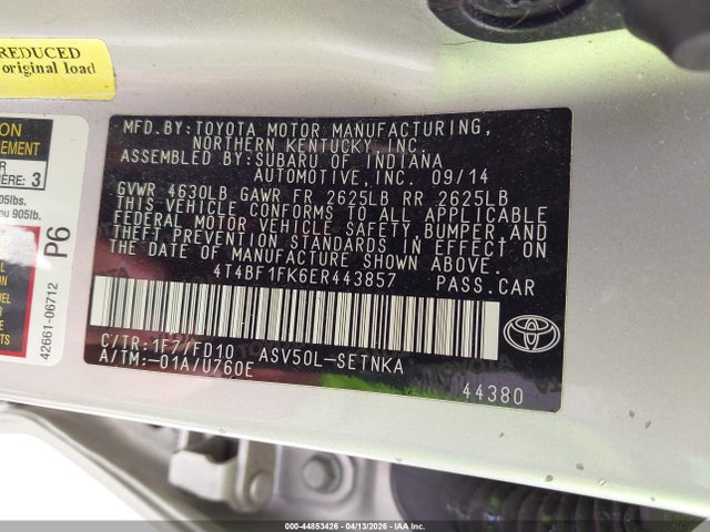 Toyota Camry Le