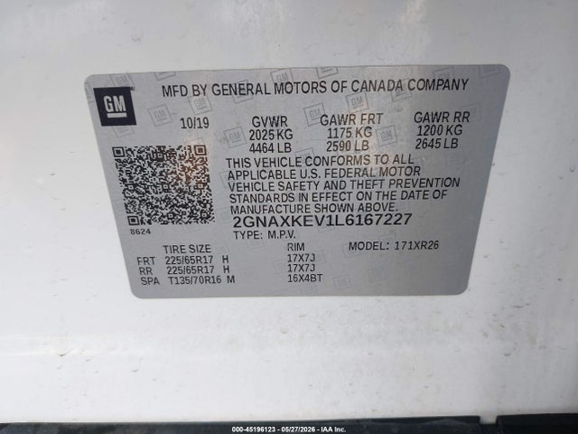 Chevrolet Equinox Fwd Lt 1.5l Turbo