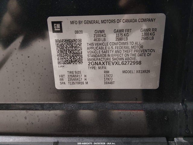 Chevrolet Equinox Awd 2fl